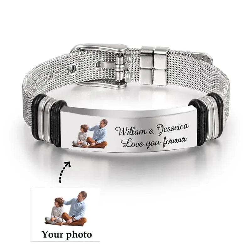 Engraved Name Photo Customize Bracelet - Essentialshouses
