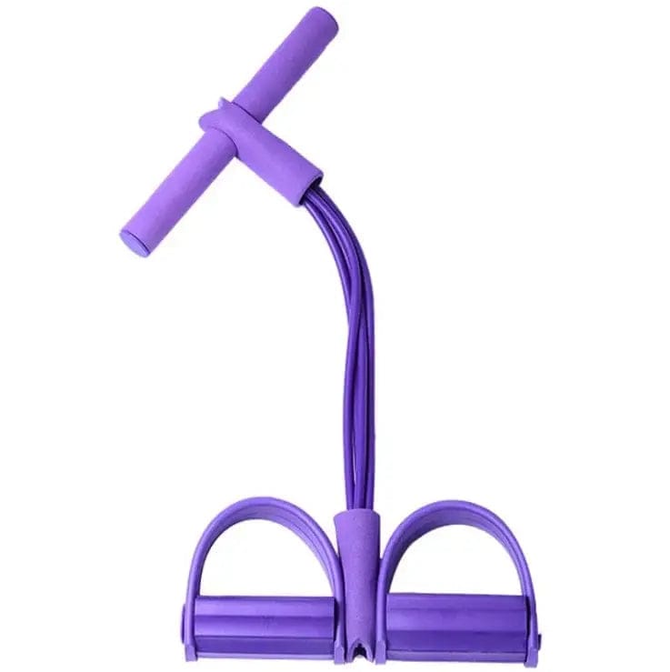 Essentialshouses A-Purple 4 Resistanc Elastic Pull Ropes Band
