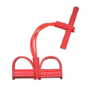 Essentialshouses A-Red 4 Resistanc Elastic Pull Ropes Band