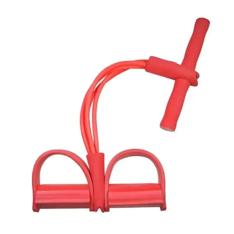 Essentialshouses A-Red 4 Resistanc Elastic Pull Ropes Band