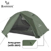 Essentialshouses Army 4 Season 2P Double Layer Waterproof Hiking Tent