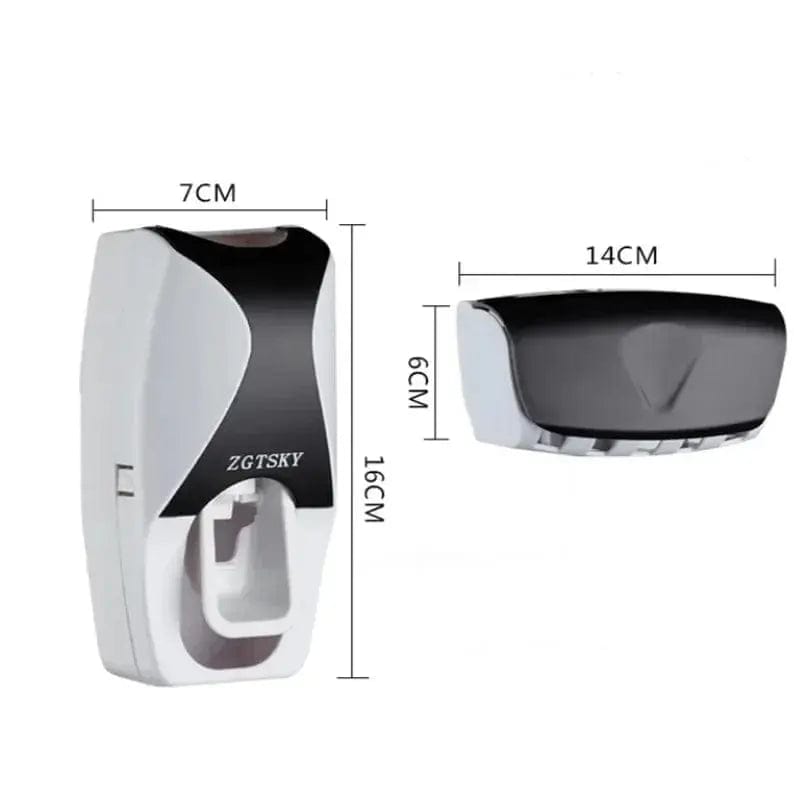 Essentialshouses 🪥 Automatic Toothpaste Dispenser & Toothbrush Holder Set – Streamline Your Morning Routine