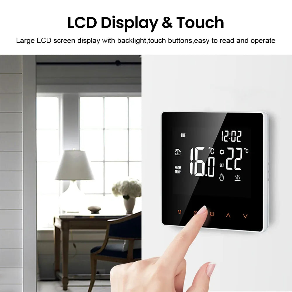 Essentialshouses AVATTO WiFi Smart Thermostat,16A Electric Floor Heating 3A Water/Gas Boiler Temperature Remote Controller For Tuya Google Home