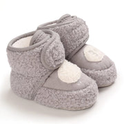 Essentialshouses B252 grey / 7-12 Months Multiple Colors Indoor Warm Shoes