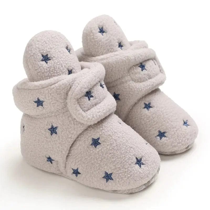 Essentialshouses B258 grey blue / 7-12 Months Multiple Colors Indoor Warm Shoes