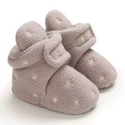 Essentialshouses B258 grey gold / 7-12 Months Multiple Colors Indoor Warm Shoes