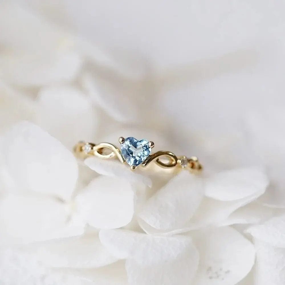 Essentialshouses B2678 / 10 Huitan Simple Heart Ring