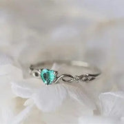 Essentialshouses B2680 / 6 Huitan Simple Heart Ring