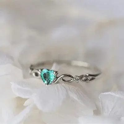 Essentialshouses B2680 / 6 Huitan Simple Heart Ring