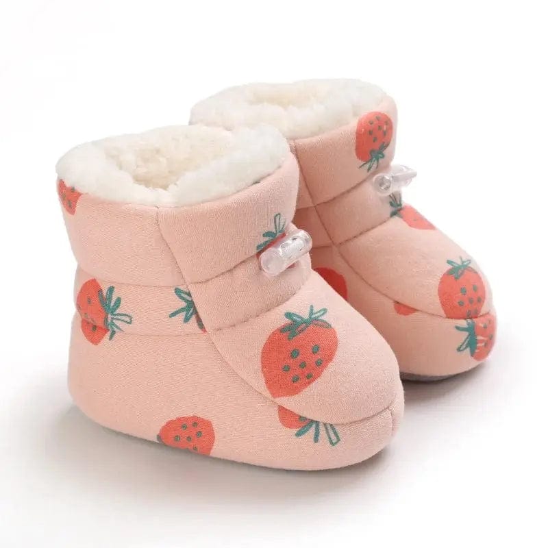 Essentialshouses B315 strawberry / 7-12 Months Multiple Colors Indoor Warm Shoes