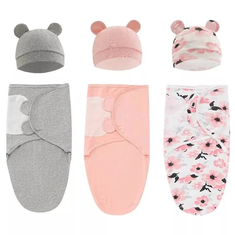 Baby Sleeping Wrap Hat Set - Essentialshouses