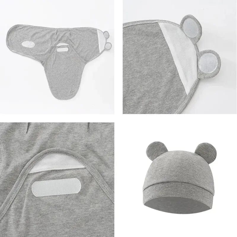 Baby Sleeping Wrap Hat Set - Essentialshouses