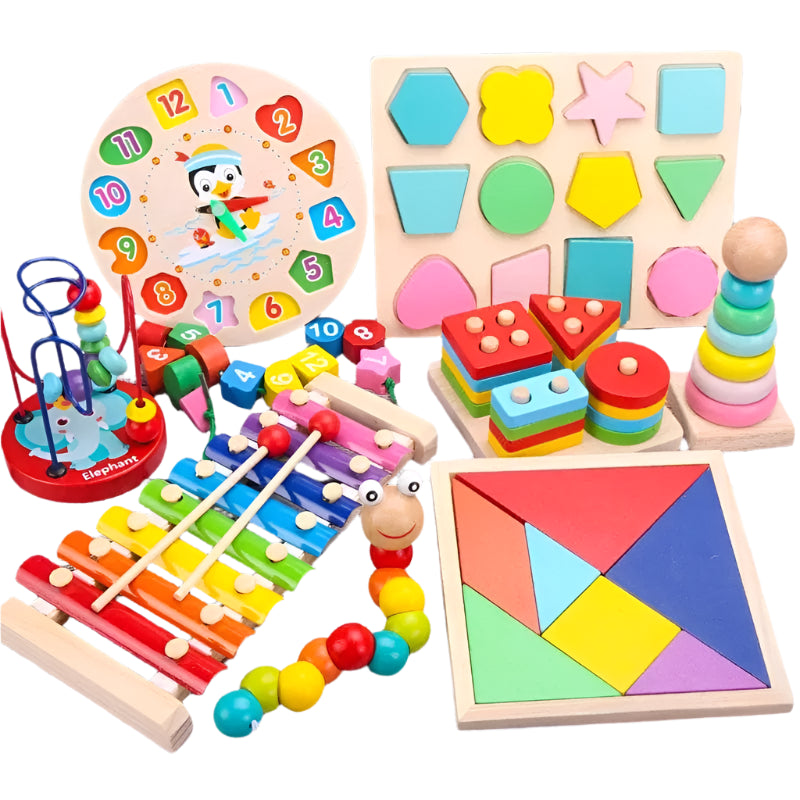 Baby Wooden Educational Montessori Toy - Essentialshouses