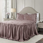 Essentialshouses Bean Paste / 180x210cm Bedding Lotus Leaf Lace Bed Skirt