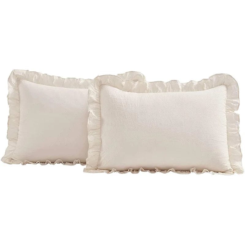 Essentialshouses Bedding Lotus Leaf Lace Bed Skirt
