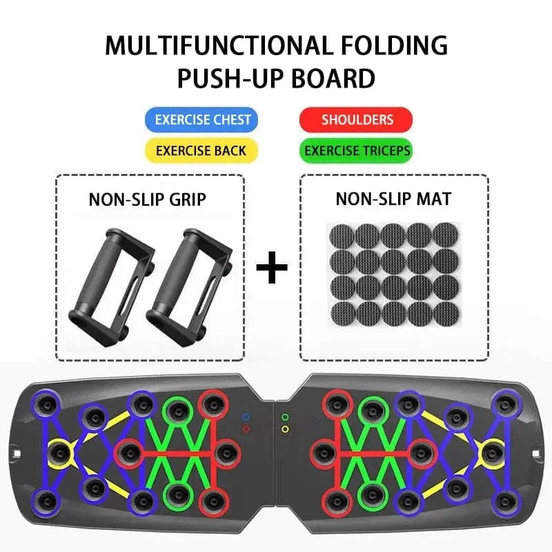 Essentialshouses Beige Multifunctional Folding Push-up Board
