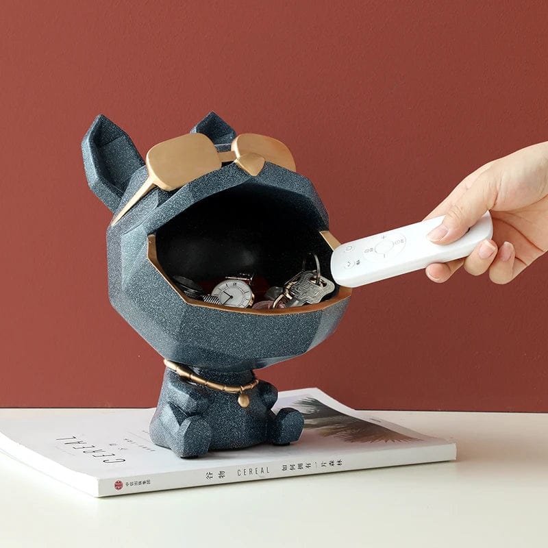 Essentialshouses 🐶Big-Mouth French Bulldog Storage Box – Resin Decor