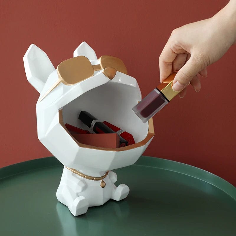 Essentialshouses 🐶Big-Mouth French Bulldog Storage Box – Resin Decor