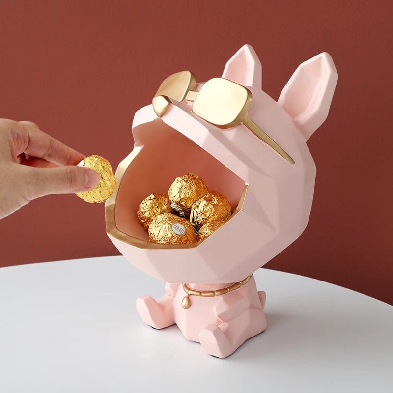 Essentialshouses 🐶Big-Mouth French Bulldog Storage Box – Resin Decor
