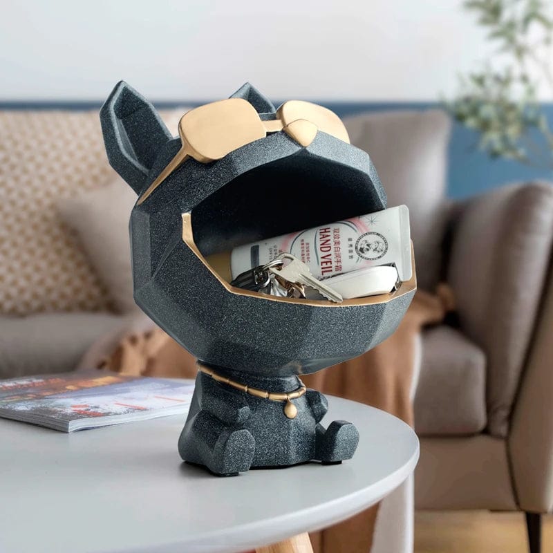 Essentialshouses 🐶Big-Mouth French Bulldog Storage Box – Resin Decor