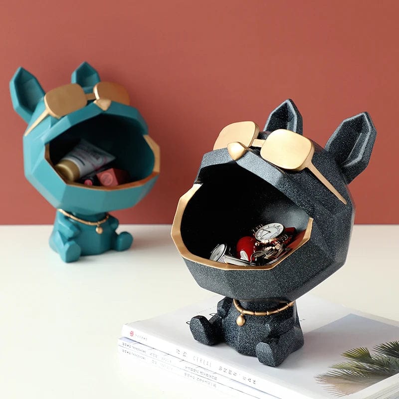 Essentialshouses 🐶Big-Mouth French Bulldog Storage Box – Resin Decor