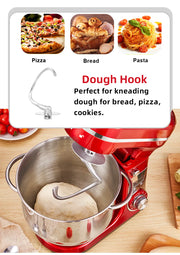 Essentialshouses BioloMix Kitchen Food Stand Mixer, Blender, Quiet Motor, Cream Egg Whisk, Whip Dough Kneader, 6-Speed, 1200 W, 6 L, DC