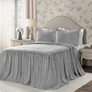 Essentialshouses Black / 180x210cm Bedding Lotus Leaf Lace Bed Skirt
