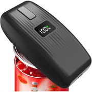 Essentialshouses Black AA76-Food-Safe Electric Can Opener-One-Touch Hands-Free Automatic Can Openers Work On All Can Type, Kitchen Gadgets