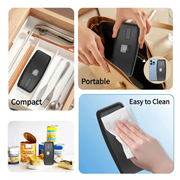 Essentialshouses Black AA76-Food-Safe Electric Can Opener-One-Touch Hands-Free Automatic Can Openers Work On All Can Type, Kitchen Gadgets