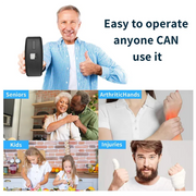 Essentialshouses Black AA76-Food-Safe Electric Can Opener-One-Touch Hands-Free Automatic Can Openers Work On All Can Type, Kitchen Gadgets