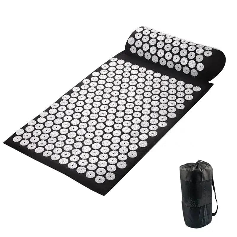 Essentialshouses Black bag different Acupuncture Massage Yoga Mat