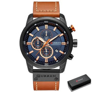Essentialshouses black blue box Luxury Chronograph Quartz Watch