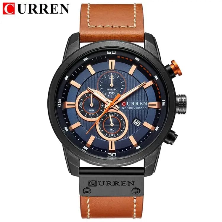 Essentialshouses black blue Luxury Chronograph Quartz Watch
