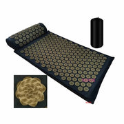 Essentialshouses Black cloth gold spi Acupuncture Massage Yoga Mat