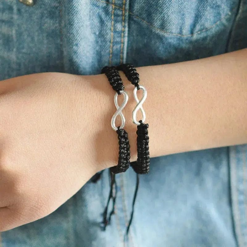 Essentialshouses Black Infinity Handmade Bracelet Set