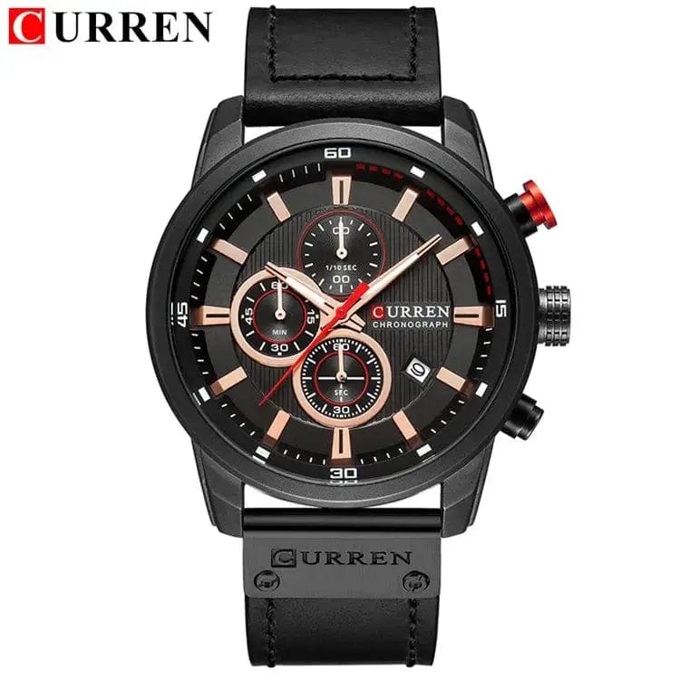 Essentialshouses black Luxury Chronograph Quartz Watch