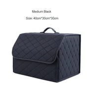 Essentialshouses Black-Medium Car Trunk Large Capacity Organizer Box