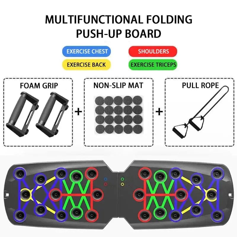 Essentialshouses black Multifunctional Folding Push-up Board
