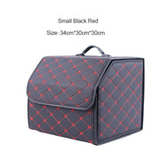 Essentialshouses Black-Red-Small Car Trunk Large Capacity Organizer Box