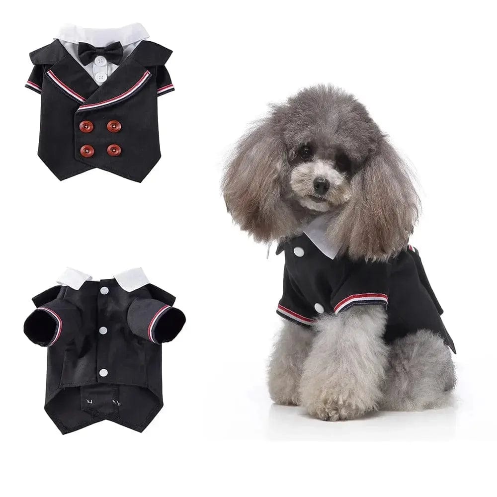 Essentialshouses Black white / S Cute Dog Tailcoat Suit