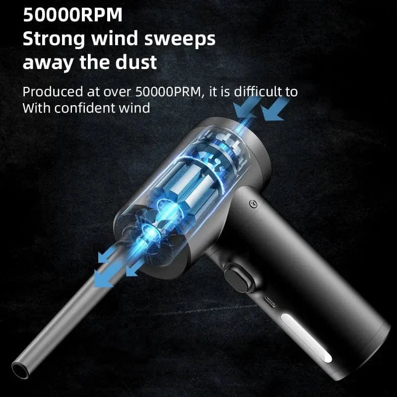 Essentialshouses black Wireless 50000 RPM Dust Blowing Gun