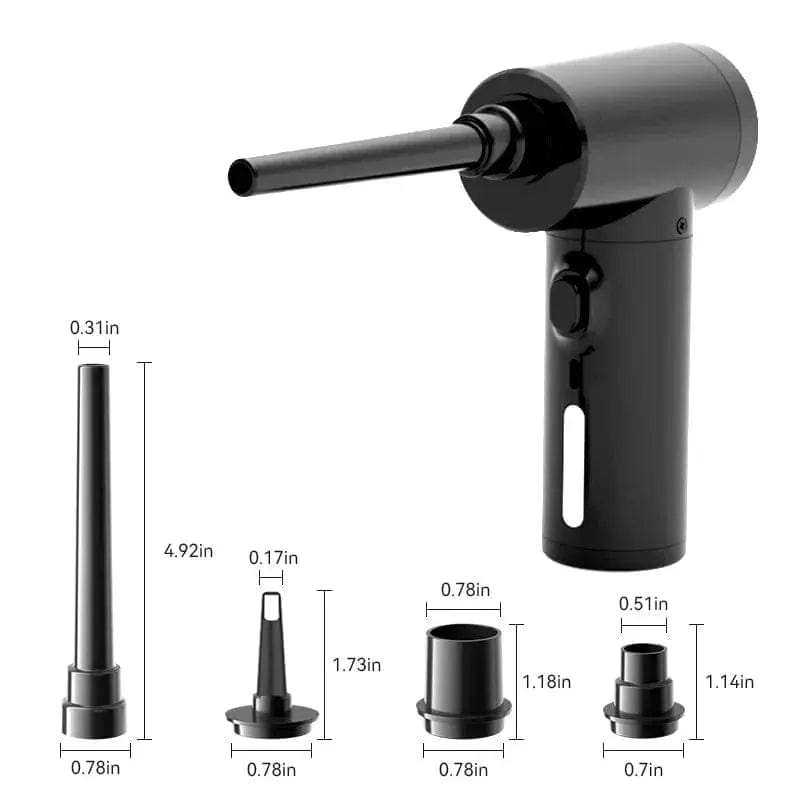 Essentialshouses black Wireless 50000 RPM Dust Blowing Gun