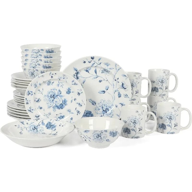 Porcelain Dinnerware Plates and Bowls Set - Essentialshouses