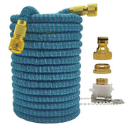 Essentialshouses Blue Grey hose / 50ft Double Metal Connector Pvc Reel Pipe