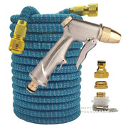 Essentialshouses Blue Grey with gun / 100ft Double Metal Connector Pvc Reel Pipe