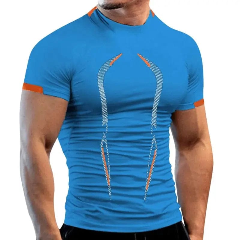 Essentialshouses Blue / M Men's Summer Comfortable Tight T-Shirt
