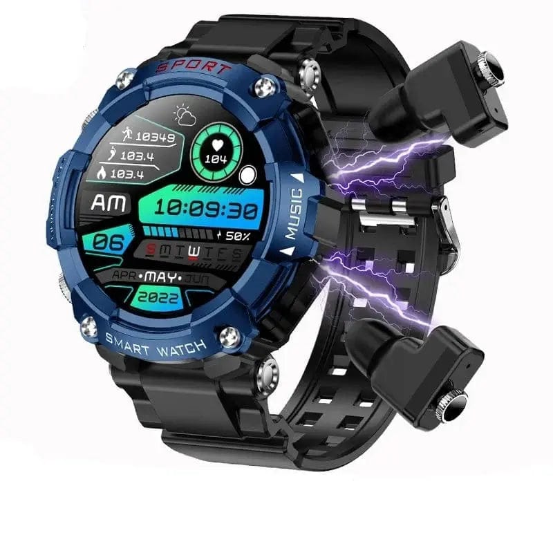 Essentialshouses blue New TWS Earphone Smartwatch
