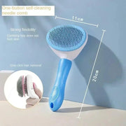 Essentialshouses Pet Cat Comb Dog Brush Self Cleaning Pet Hair Remover Brush For Dogs Cats Grooming Tools Pets Dematting Comb Dogs Accessories