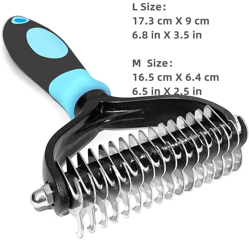 Essentialshouses blue SIZE L Pets Two-Sided Knots Remove Comb