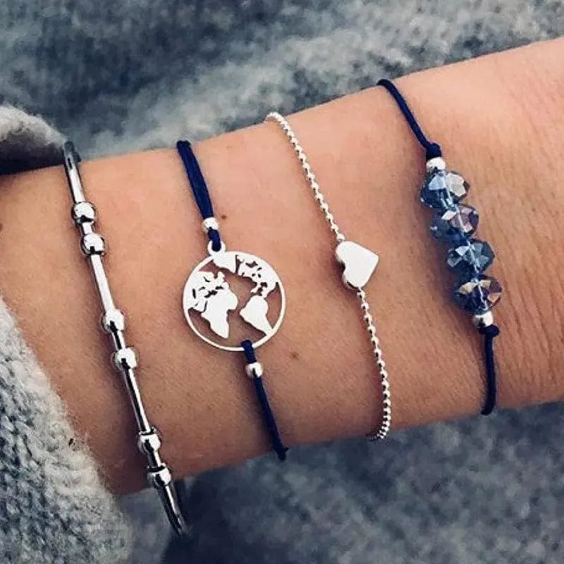 Essentialshouses BR033-27 Boho Geometric Bracelet Bangle Sets